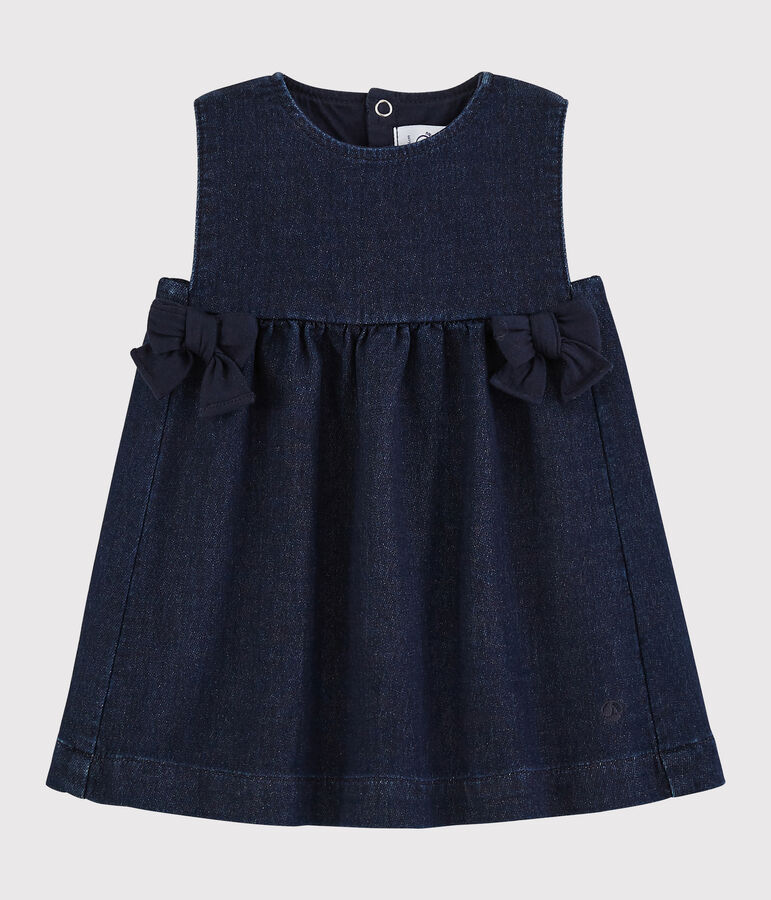 Robe sans manches b&eacute;b&eacute; fille bleu JEANS