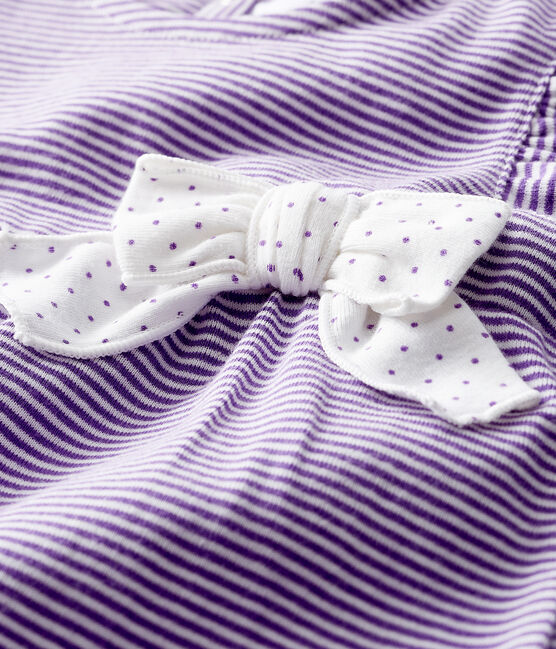 Combicourt bébé fille milleraies violet REAL/blanc MARSHMALLOW
