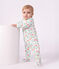 Pyjama b&eacute;b&eacute; en molleton imprim&eacute; champignons blanc/multicouleur