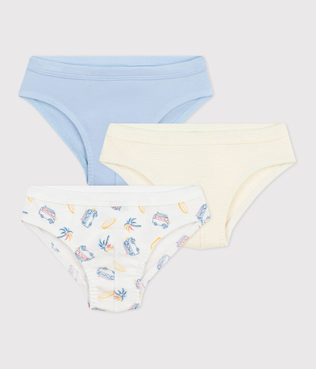 Lot de 3 slips enfant en coton imprim&eacute; vans multicouleur