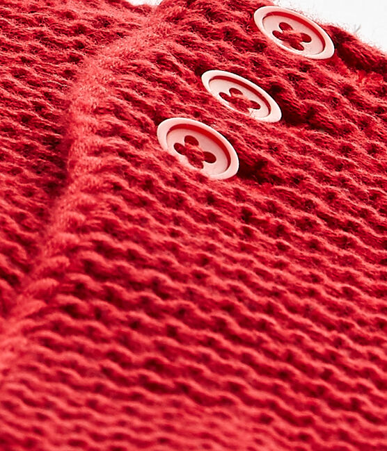 Cardigan bébé mixte rouge TERKUIT