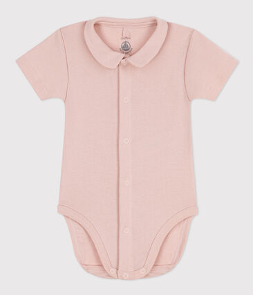 PETIT BATEAU - Body manches courtes à col en coton bébé