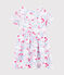 Robe imprim&eacute;e b&eacute;b&eacute; fille blanc/bleu/multicouleur