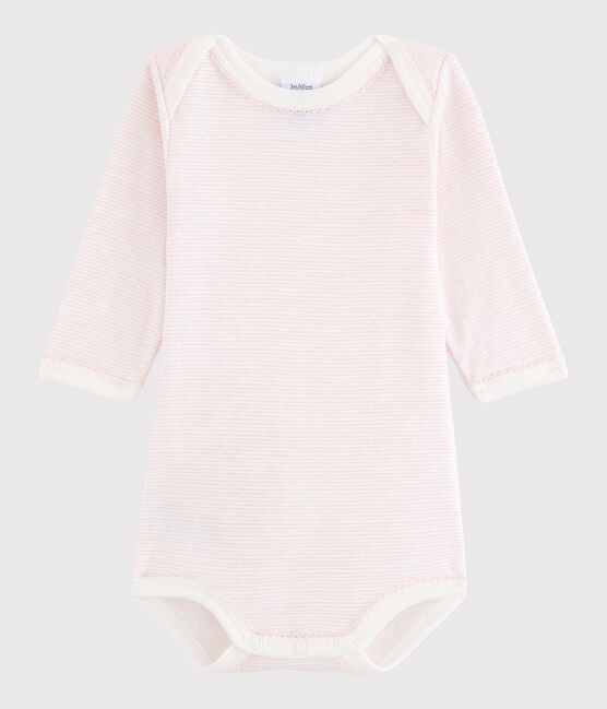 Body manches longues bébé fille blanc LAIT/ BABYLONE