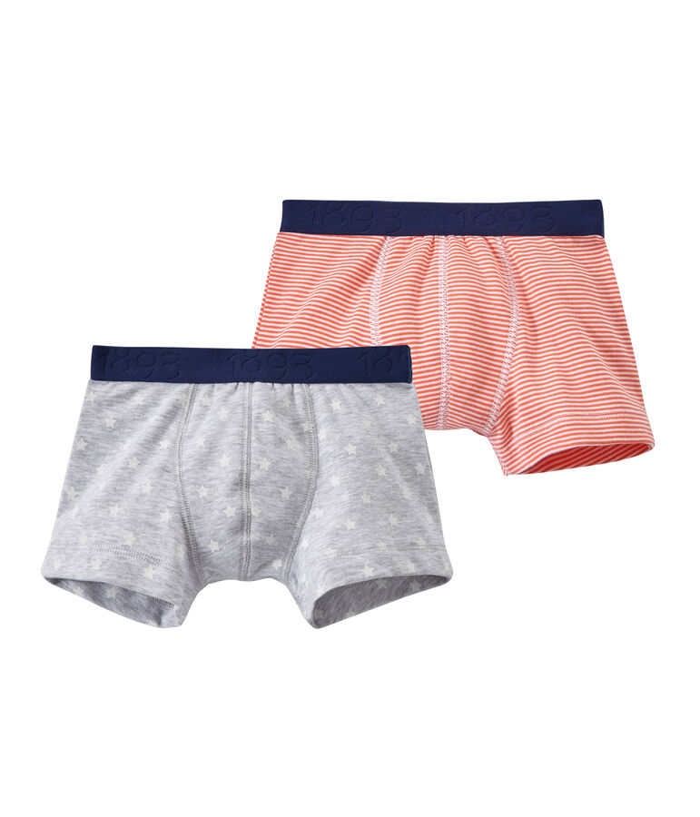 Lot de 2 boxers gar&ccedil;on blanc LOT
