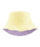 Bob r&eacute;versible en c&ocirc;te femme blanc/violet/jaune