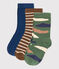 Lot de 3 paires de chaussettes enfant garçon variante 1