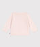 Cardigan bébé en coton point fantaisie rose FLEUR