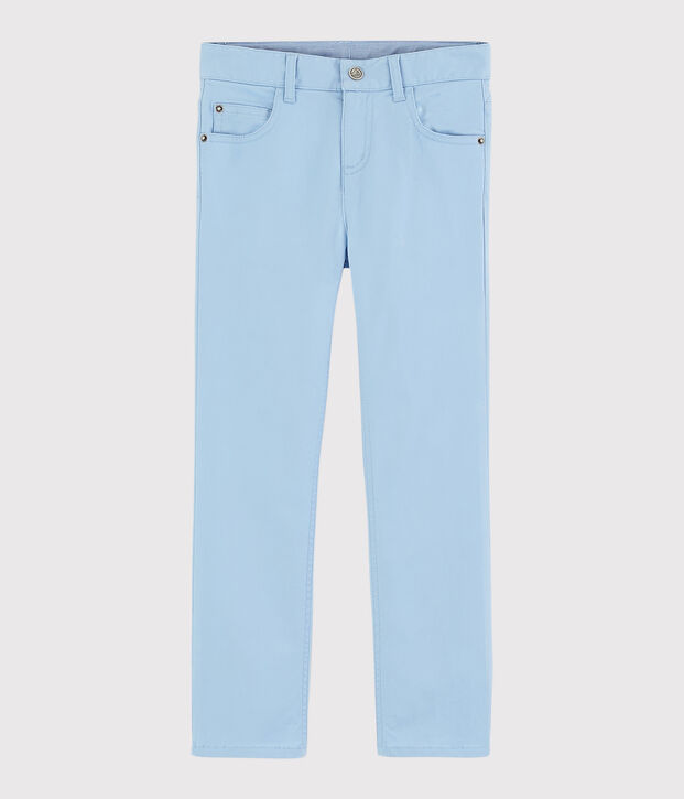 Pantalon en serge enfant gar&ccedil;on bleu