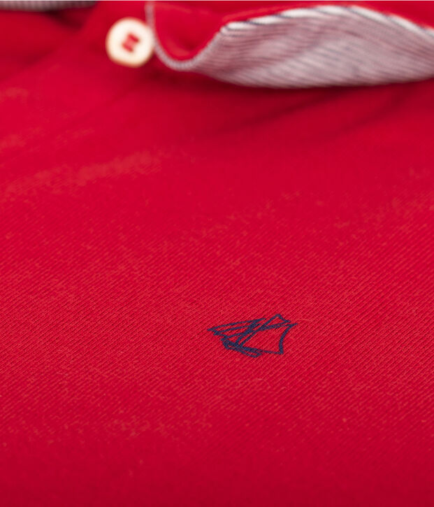 Polo enfant gar&ccedil;on rouge