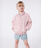 Coupe-vent enfant fleuri rose CHARME/blanc MARSHMALLOW