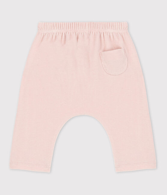 Pantalon bébé en velours en coton rose SALINE