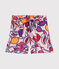 Bermuda enfant fille rose PATIENCE/blanc MULTICO