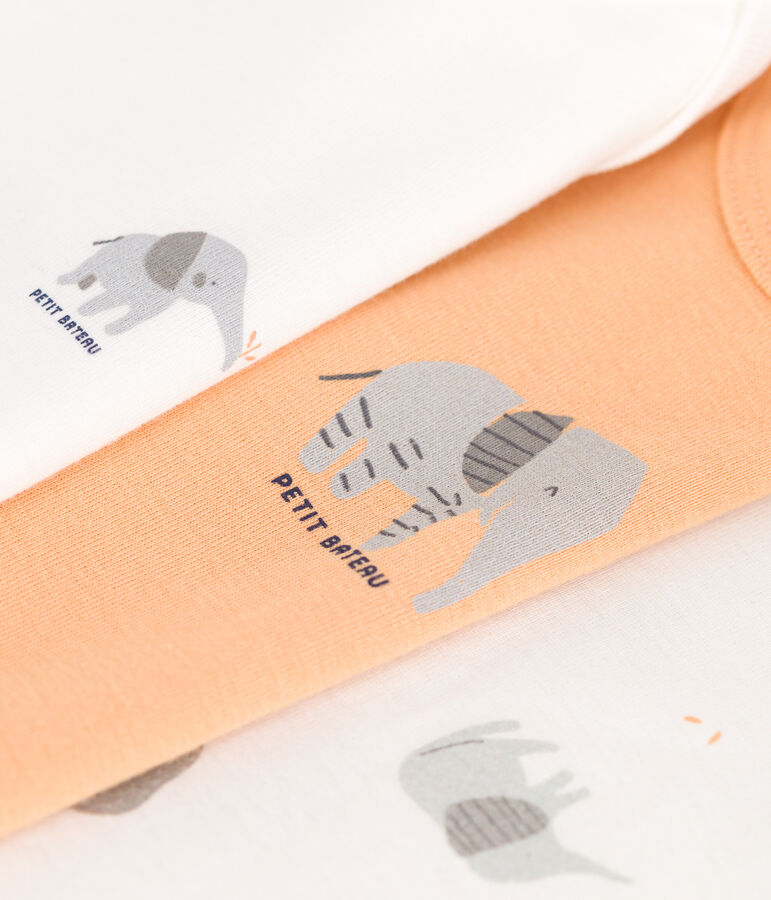 Lot de 3 bodies manches longues en coton b&eacute;b&eacute; variante 1