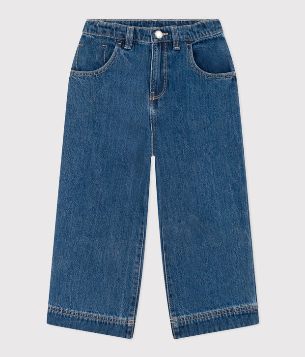 Pantalon en denim 100% &eacute;coresponsable enfant fille bleu