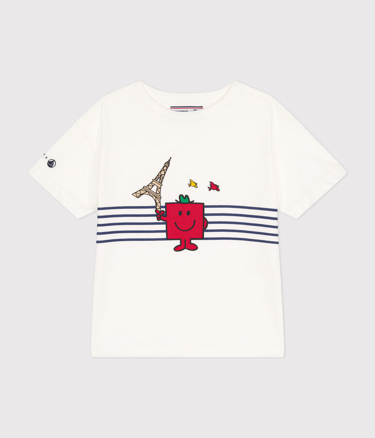 Tee-shirt Monsieur Madame en coton enfant blanc