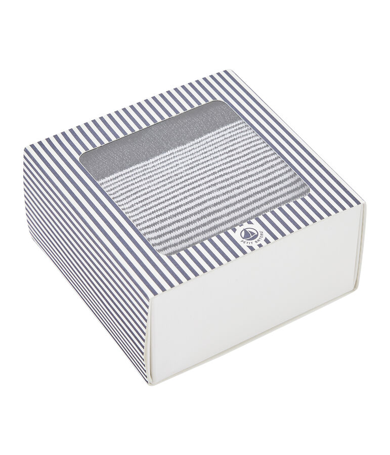 Chaussettes hautes femme bleu/blanc