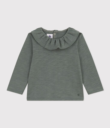 PETIT BATEAU - Blouse manches longues en jersey flammé bébé