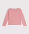 Marinière boutonnée en coton Femme rose ROSEWOOD/ AVALANCHE