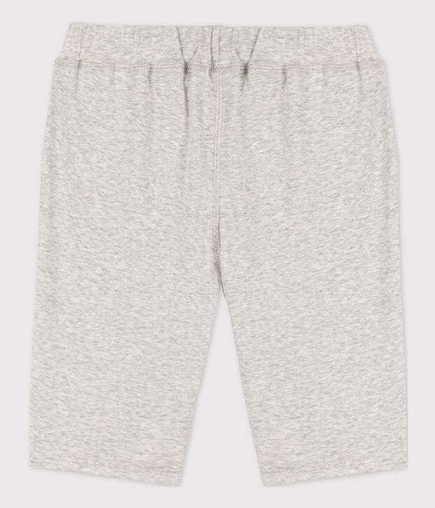 Bermuda en coton enfant gar&ccedil;on gris chin&eacute; clair