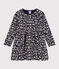 Robe manches longues en tubique imprimé enfant fille bleu SMOKING/ AVALANCHE