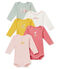 Lot de 5 bodies manches longues bébé fille variante 1