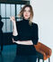 Sous-pull femme en coton léger noir NOIR
