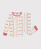 Pyjama en coton imprimé Noël enfant blanc MARSHMALLOW/blanc MULTICO