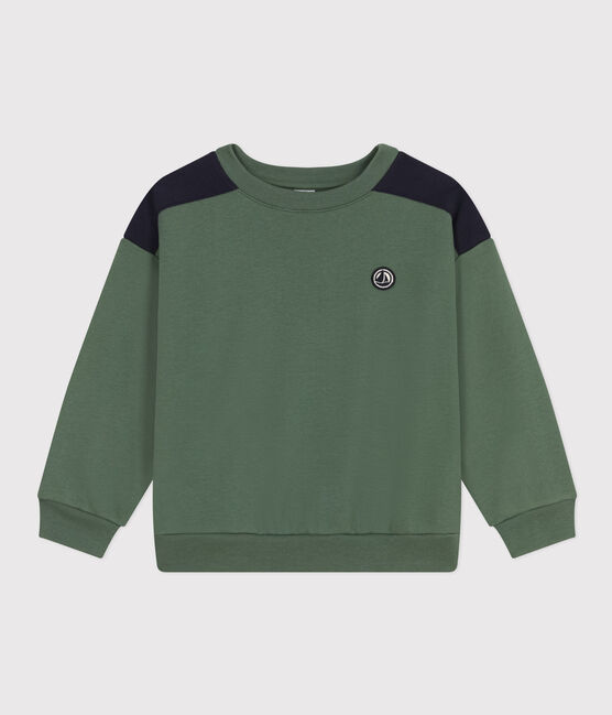Sweatshirt en molleton enfant garçon vert CROCO