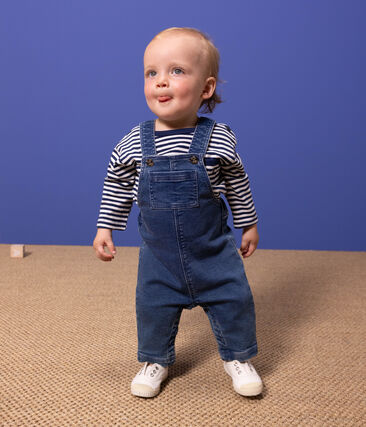 Salopette longue bébé en denim