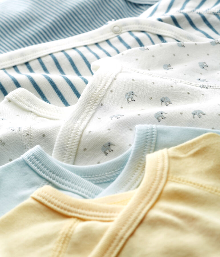 Lot de 5 bodies naissance b&eacute;b&eacute; gar&ccedil;on multicouleur