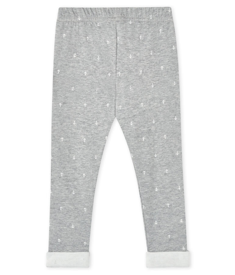 Pantalon b&eacute;b&eacute; gar&ccedil;on gris/blanc
