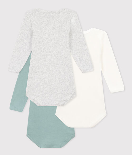 Lot de 3 bodies manches longues bébé en coton variante 1