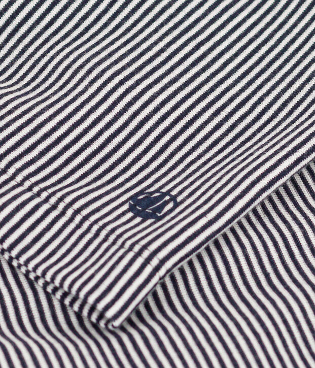 Kimono ray&eacute; femme bleu/blanc