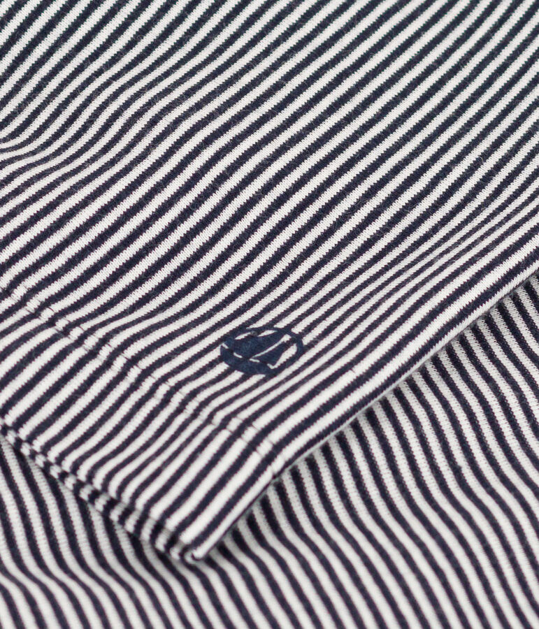 Kimono ray&eacute; femme bleu SMOKING/blanc MARSHMALLOW