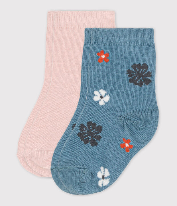 Lot de 2 paires de chaussettes b&eacute;b&eacute; multicouleur