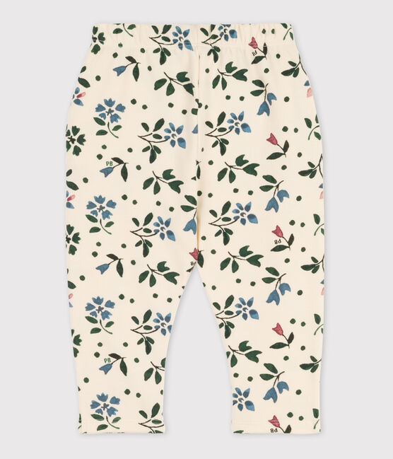 Pantalon bébé imprimé en molleton blanc AVALANCHE/ MULTICO