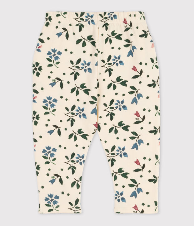 Pantalon b&eacute;b&eacute; imprim&eacute; en molleton &eacute;cru/multicouleur