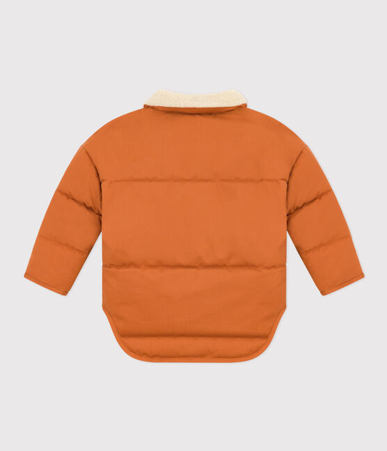 Veste courte doublée en sherpa enfant garçon/fille marron ECUREUIL