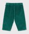 Pantalon b&eacute;b&eacute; en velours uni vert