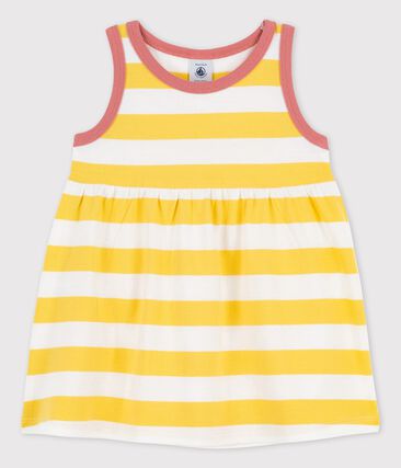 PETIT BATEAU - Robe sans manches rayée en jersey bébé