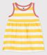 Robe sans manches rayée en jersey bébé
