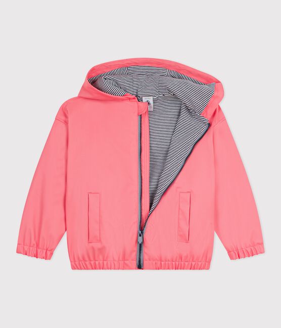 Blouson enfant en PU uni rose FLAMAND