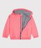 Blouson enfant en PU uni rose FLAMAND