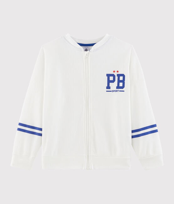 Cardigan enfant garçon blanc MARSHMALLOW