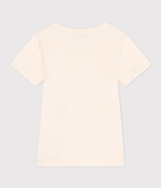 Tee Shirt manches courtes en coton écru AVALANCHE