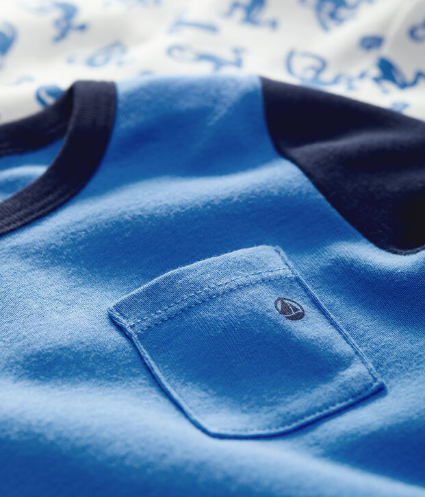 Lot de 2 tee-shirts manches courtes b&eacute;b&eacute; multicouleur