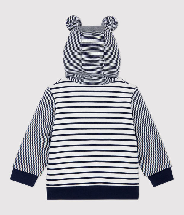 Teddy en sherpa b&eacute;b&eacute;. blanc/bleu