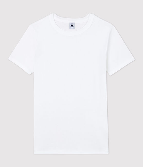 Tee-shirt L'ICONIQUE col rond en coton Femme blanc ECUME