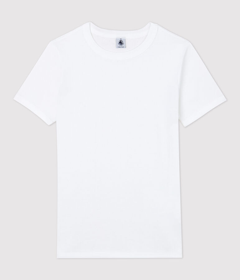 T-shirt col rond iconique en coton Femme blanc ECUME